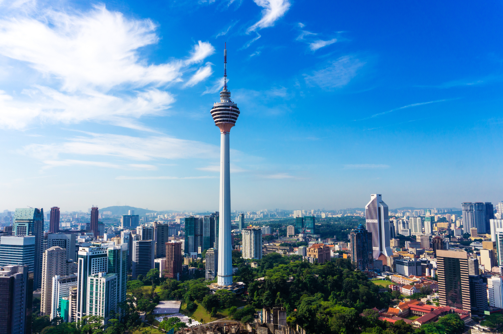 KL Tower rising above the Kuala Lumpur skyline