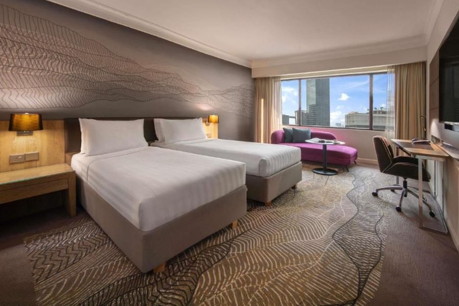 Twin room at Novotel Kuala Lumpur City Centre